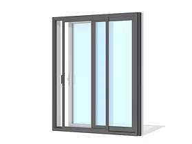 Aluminum sliding patio door render