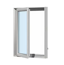 Casement vinyl window render