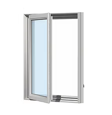 Casement vinyl window render